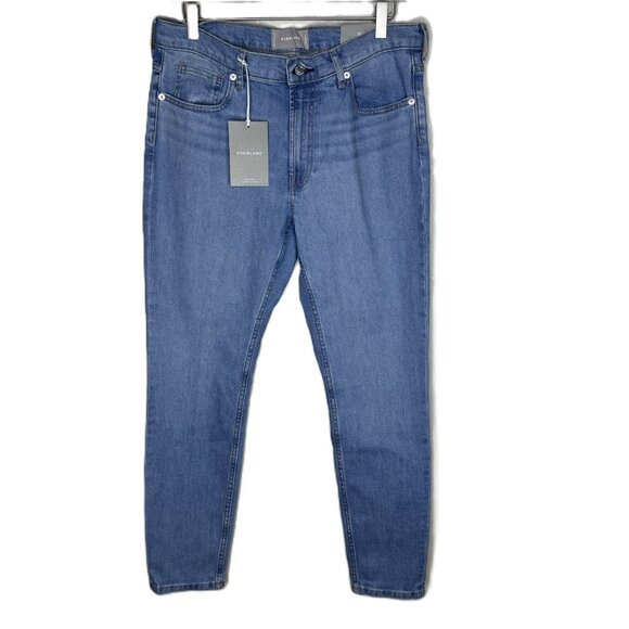 NWT Everlane Mid-Rise Skinny Light Wash Jeans, Size 30R - Picture 1 of 8